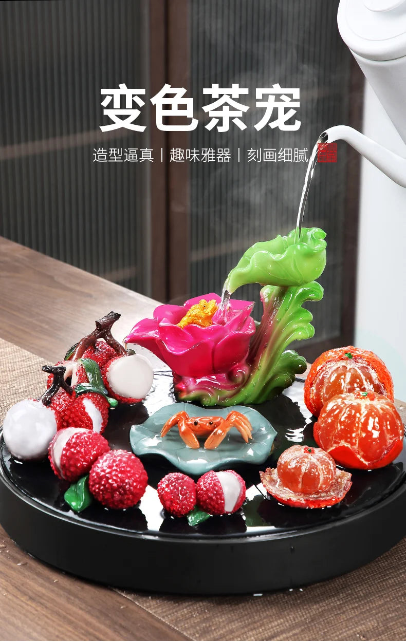 Color-Changing Tea Pet Figurines
