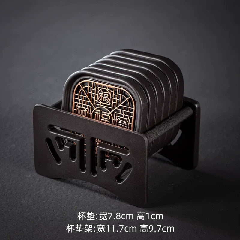 Chinese-Style Tea Cup Coaster