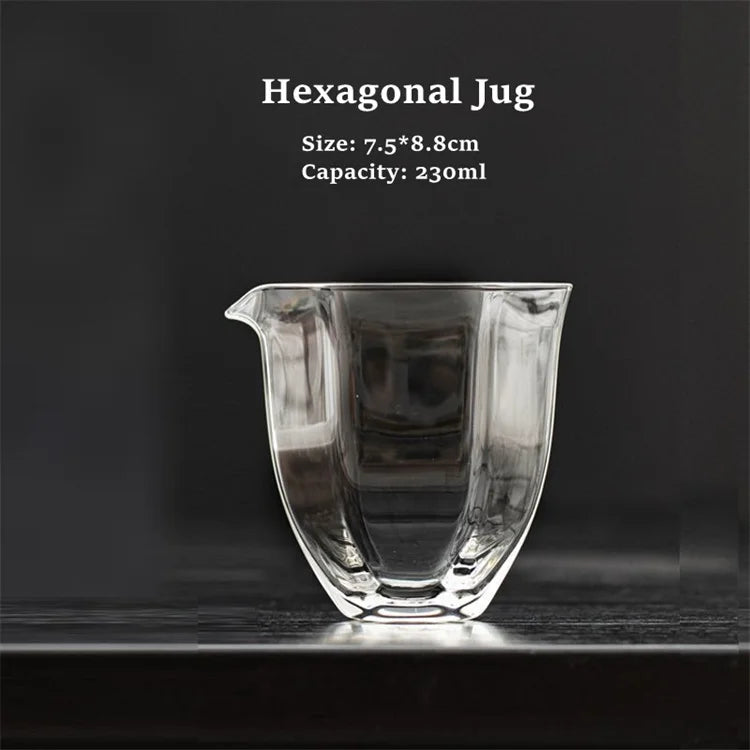 Gongfu Tea Strainer & Glass Pitcher Set