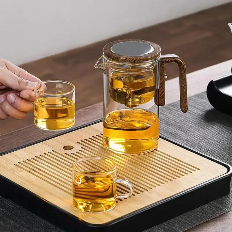 Magnetic Glass Tea Infuser Pot