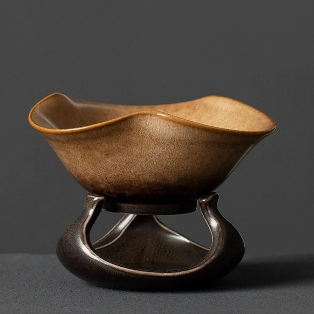 Kiln-Fired Ceramic Gongfu Tea Strainer