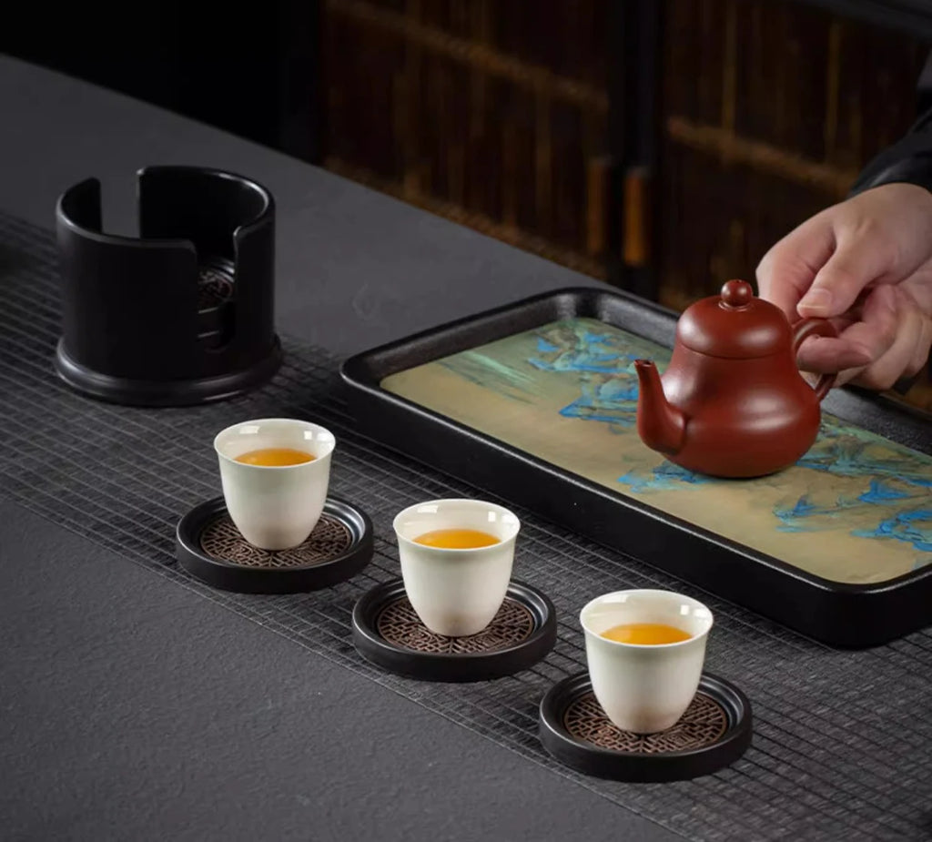 Chinese-Style Tea Cup Coaster