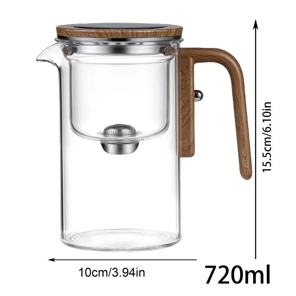 Magnetic Glass Tea Infuser Pot
