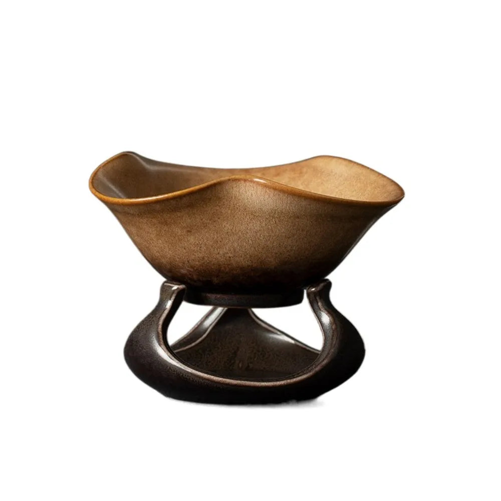 Kiln-Fired Ceramic Gongfu Tea Strainer