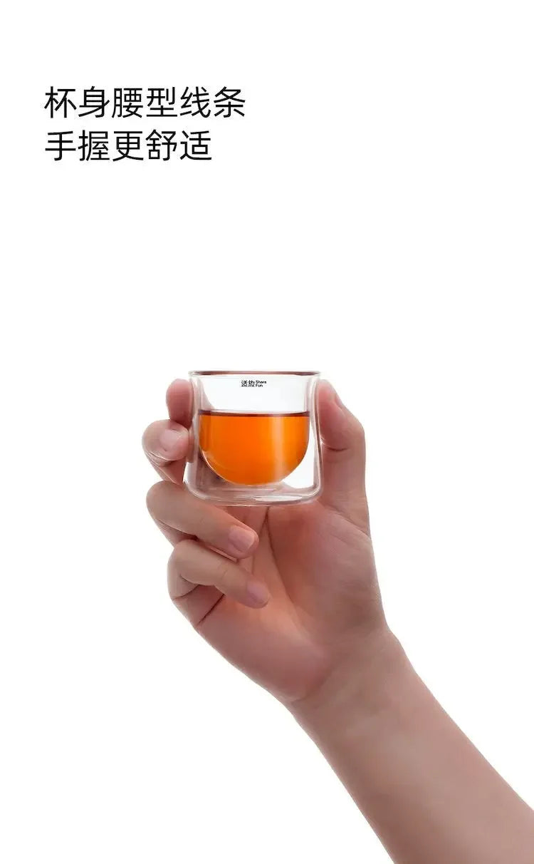 Glass Teapot with One-Button Infuser