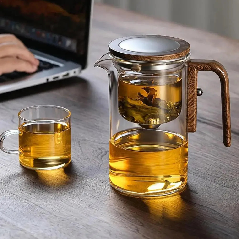 Magnetic Glass Tea Infuser Pot