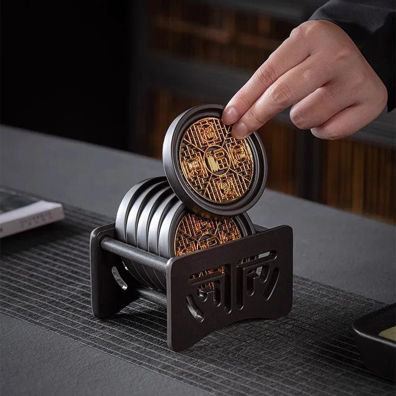 Chinese-Style Tea Cup Coaster