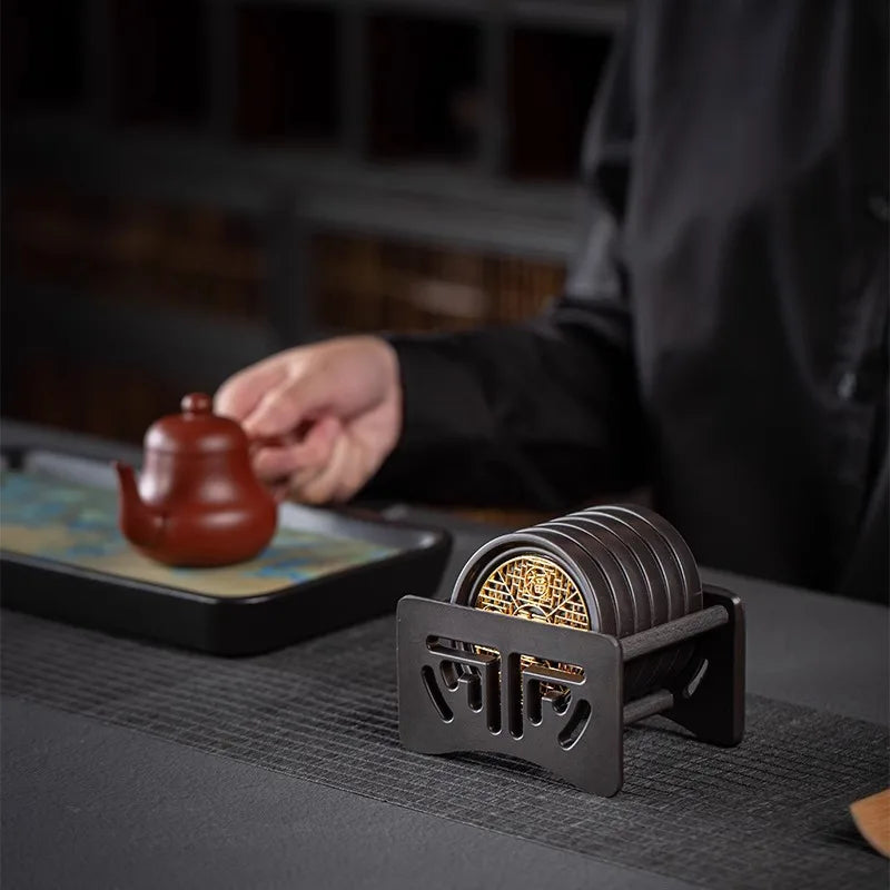 Chinese-Style Tea Cup Coaster