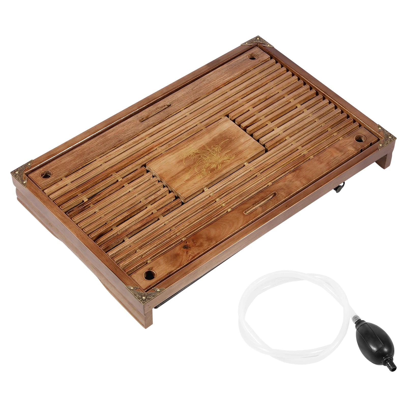 17 inch Wooden Gongfu Tea Tray with Drain Drawer