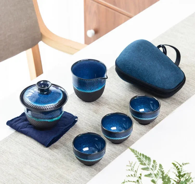 Ceramic Gongfu Travel Tea Set