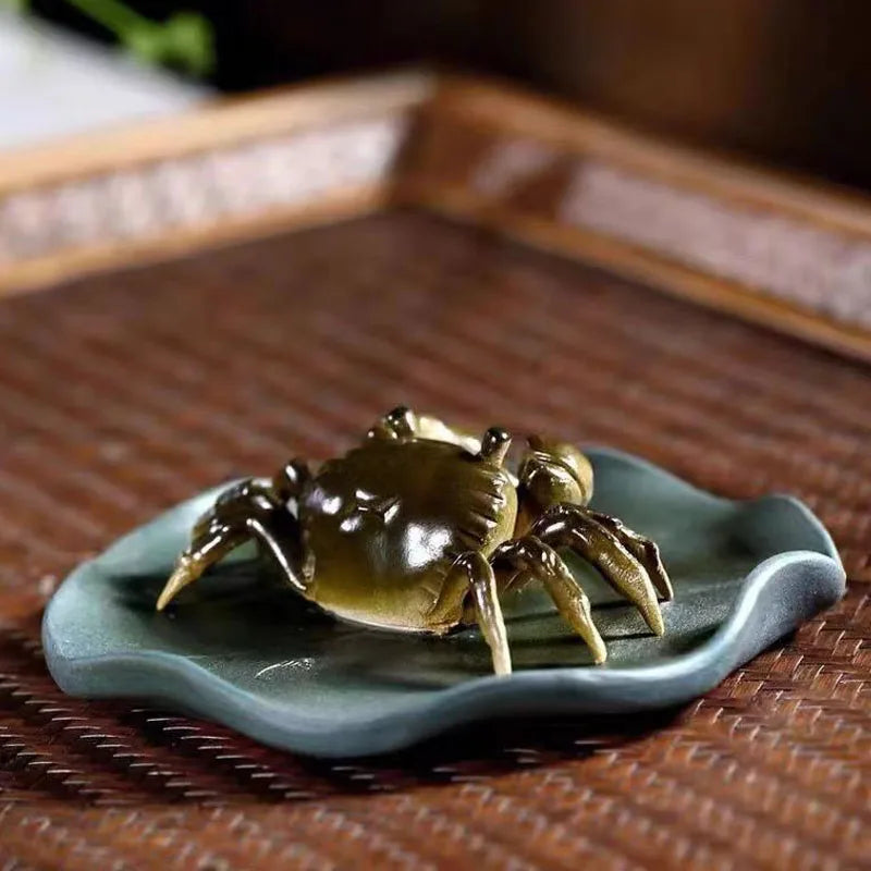 Color-Changing Purple Clay Crab Tea Pet