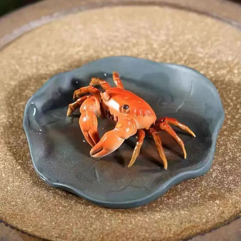 Color-Changing Purple Clay Crab Tea Pet