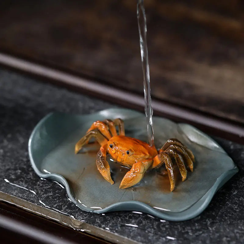 Color-Changing Purple Clay Crab Tea Pet