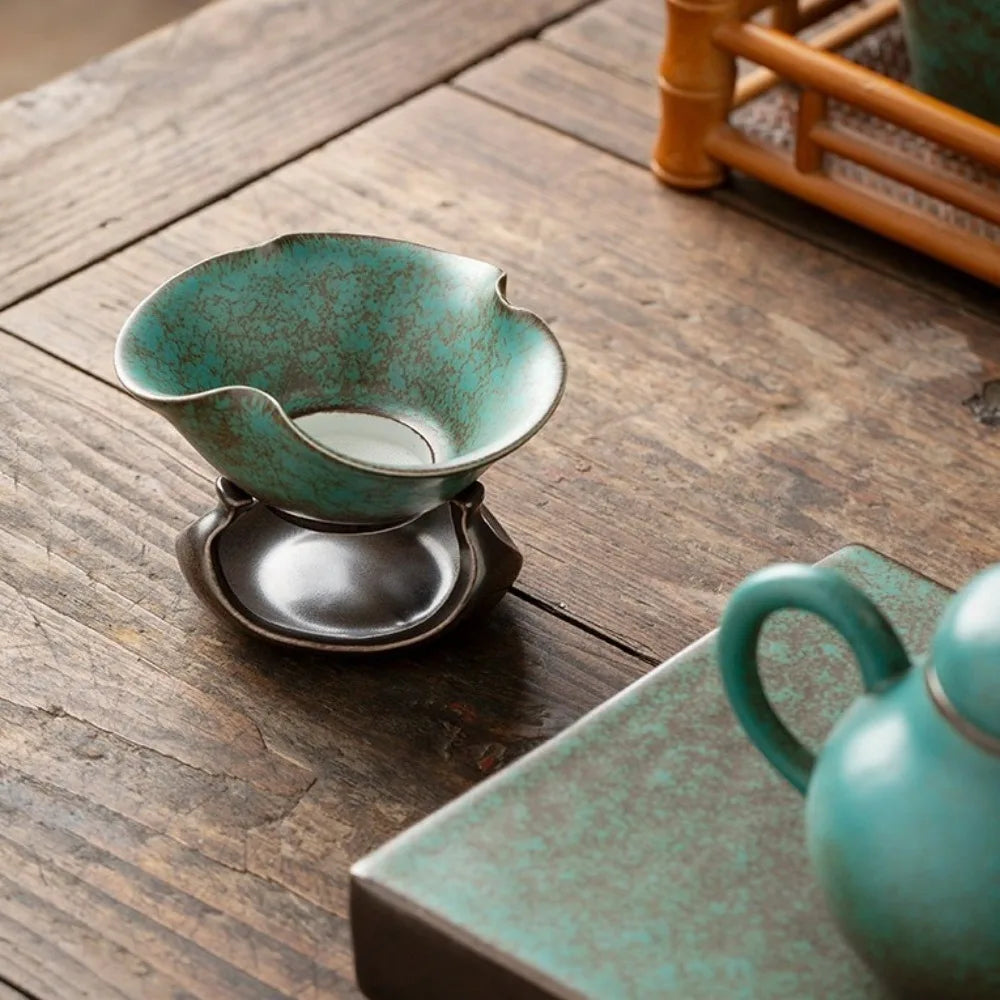 Kiln-Fired Ceramic Gongfu Tea Strainer