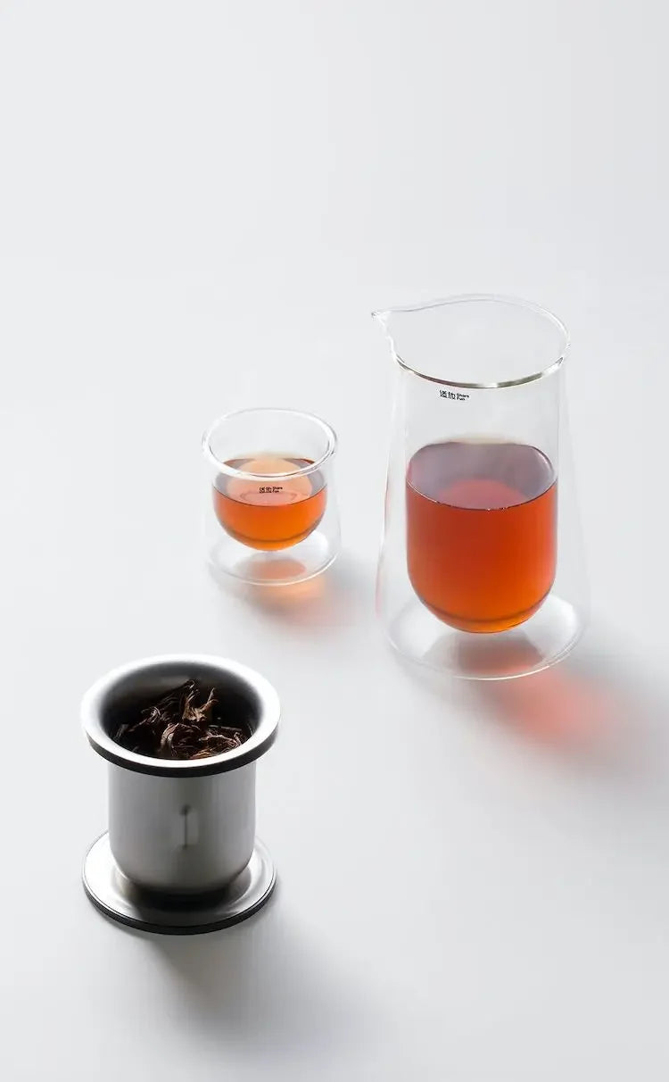 Glass Teapot with One-Button Infuser