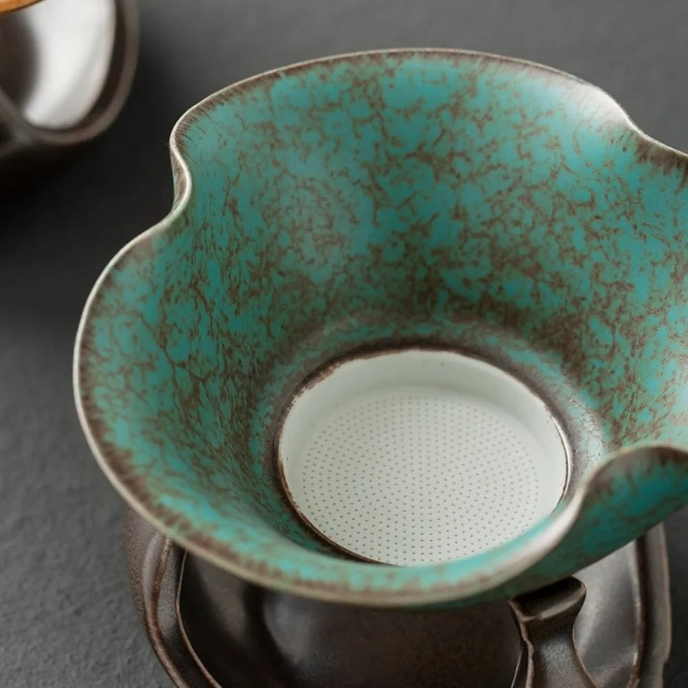 Kiln-Fired Ceramic Gongfu Tea Strainer