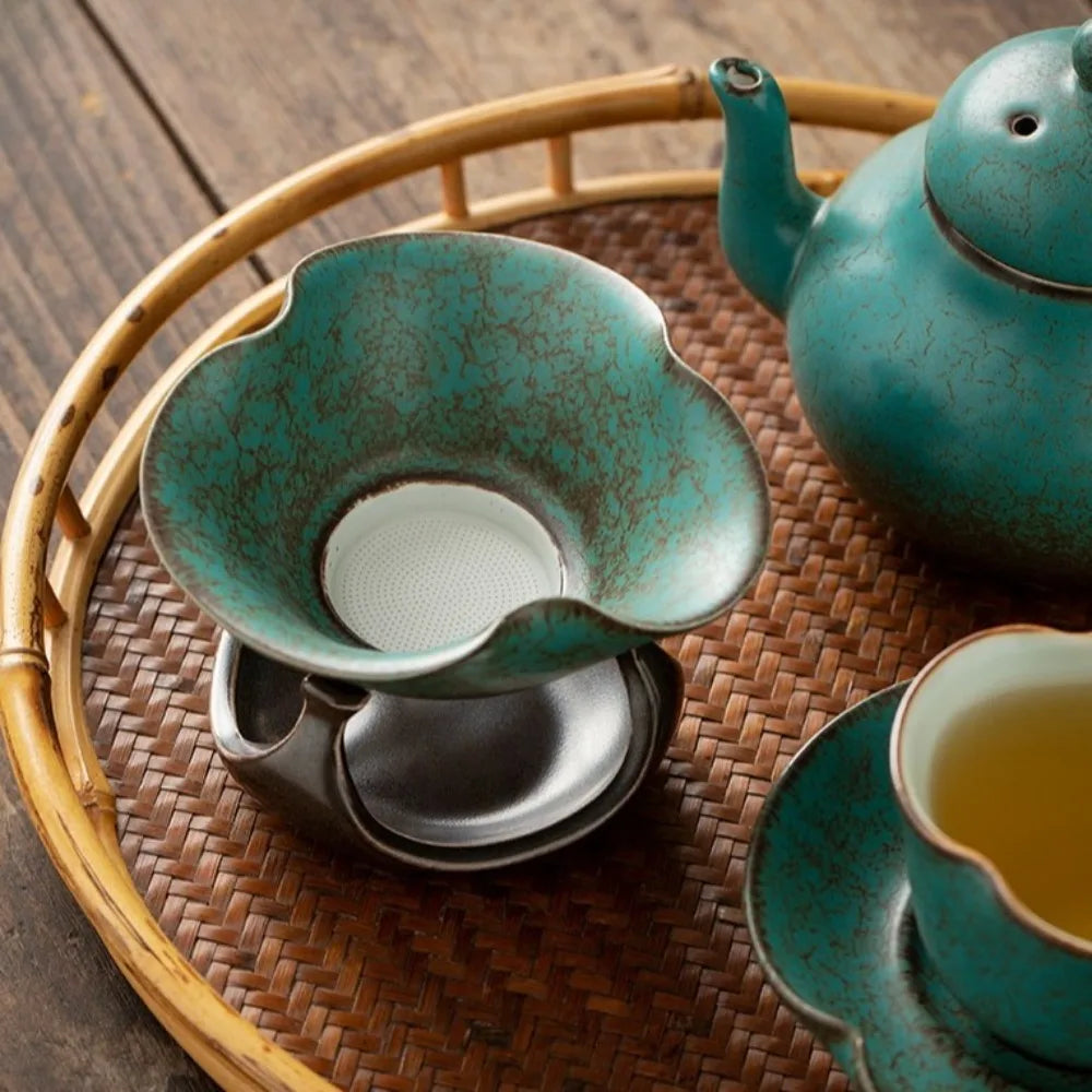 Kiln-Fired Ceramic Gongfu Tea Strainer