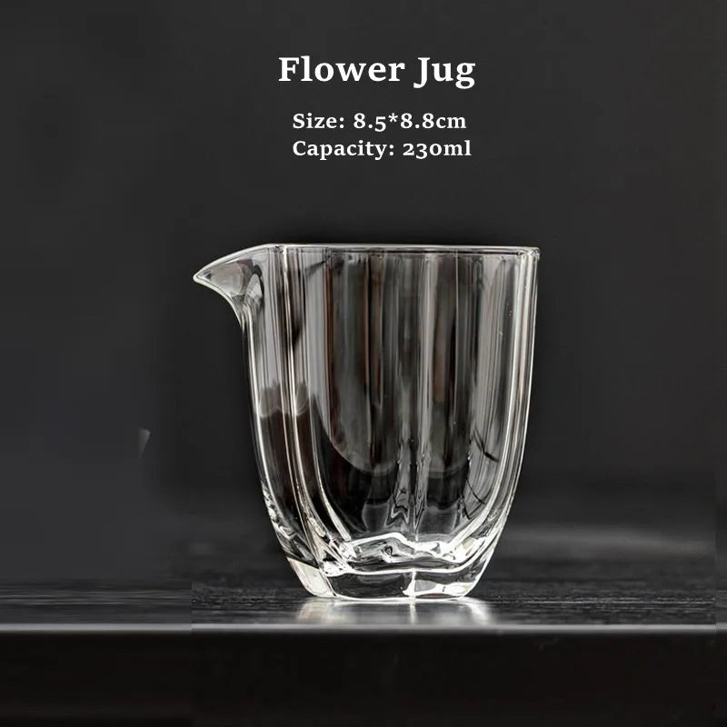 Gongfu Tea Strainer & Glass Pitcher Set