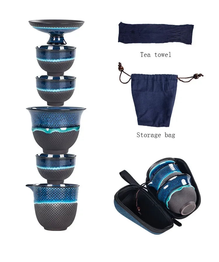 Ceramic Gongfu Travel Tea Set