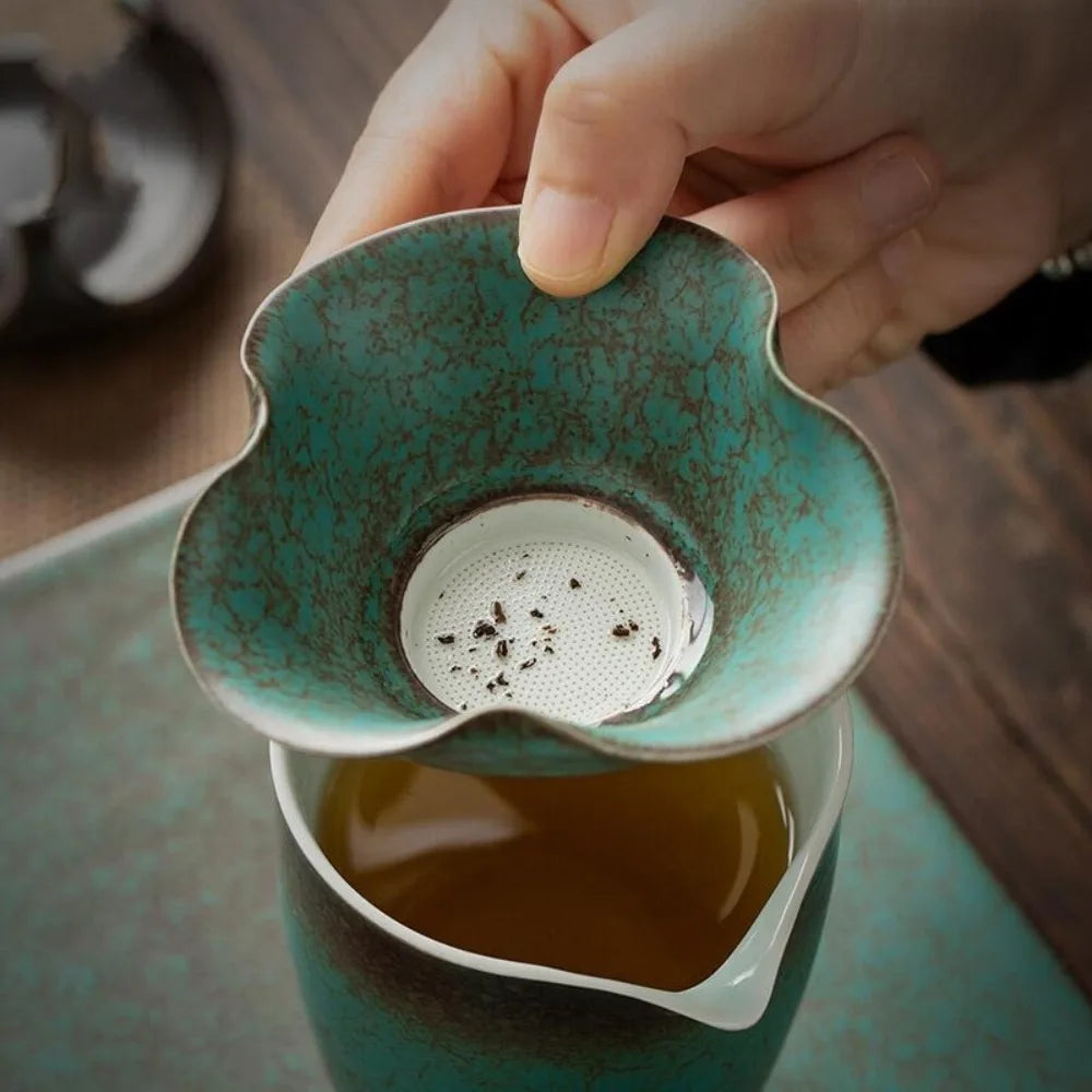 Kiln-Fired Ceramic Gongfu Tea Strainer