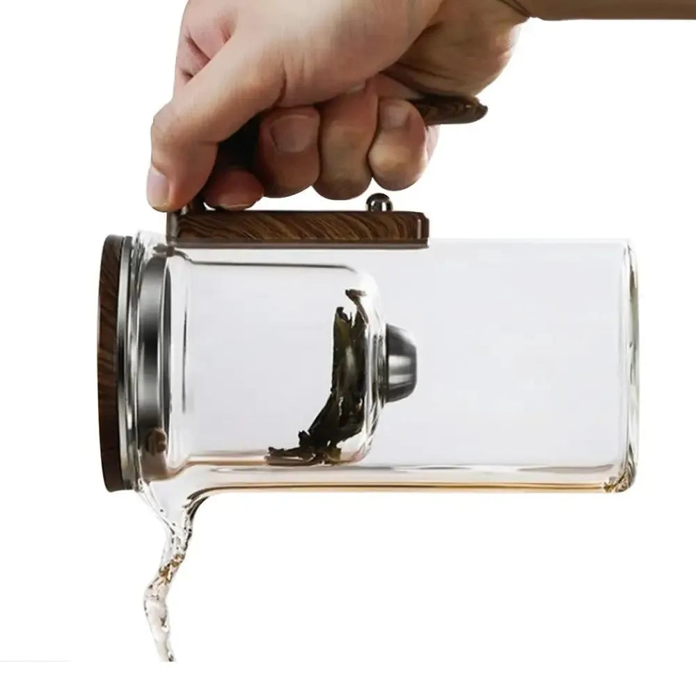 Magnetic Glass Tea Infuser Pot