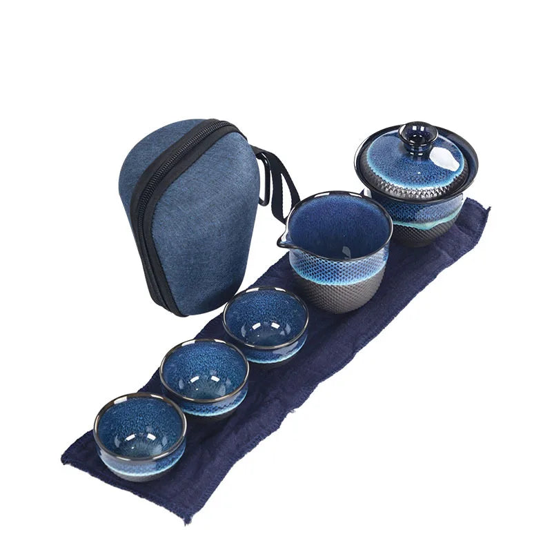 Ceramic Gongfu Travel Tea Set