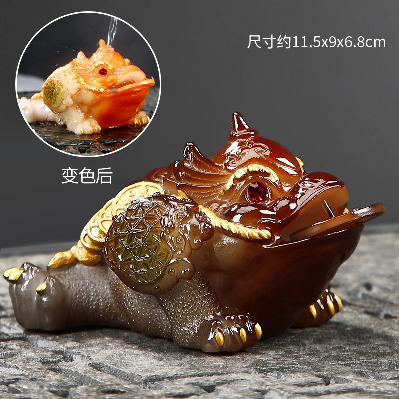 Color-Changing Tea Pet Figurines