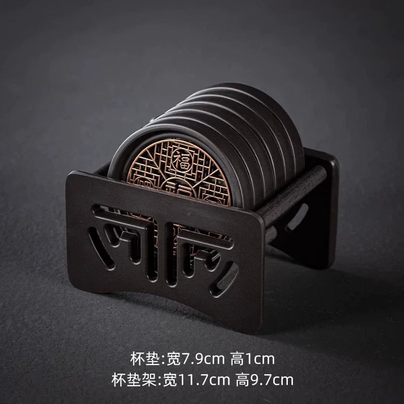 Chinese-Style Tea Cup Coaster