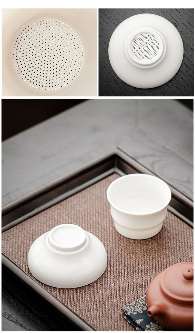 Gongfu Tea Strainer & Glass Pitcher Set